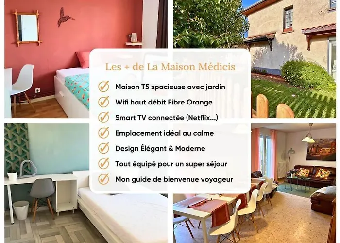 Apartment Maison Medicis - T5 Spacieuse Et Calme En - Emplacement Ideal